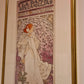 Alphonse Mucha Sarah Bernhardt Vintage Theatre Druck Bild 67x33cm