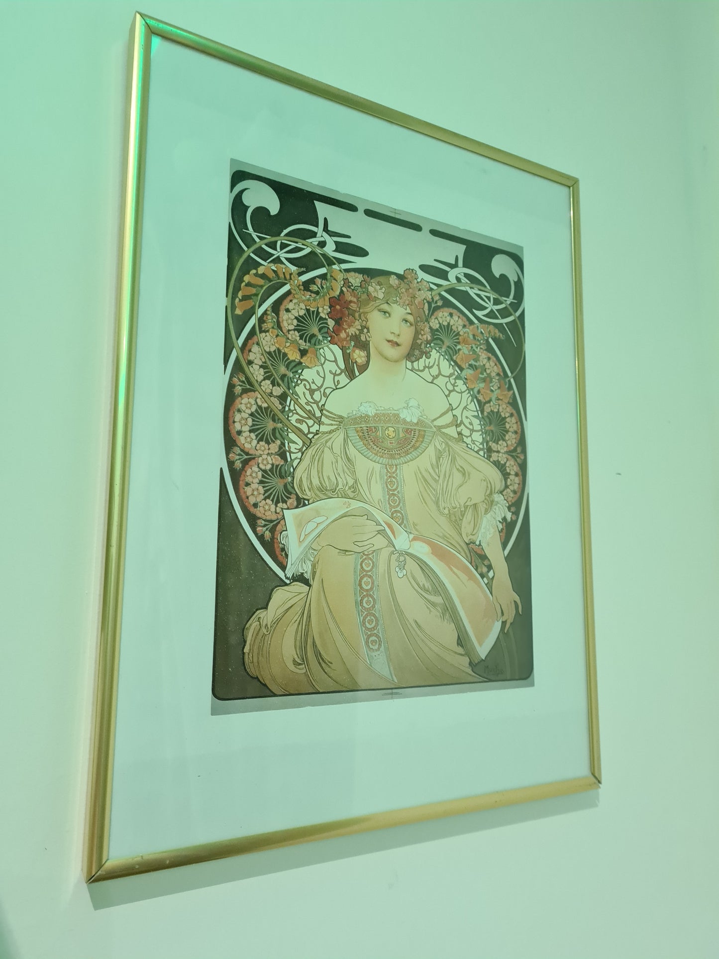 Alphonse Mucha Lithographie „Daydream“ von Alfons Maria Kunstdruck 40x30cm