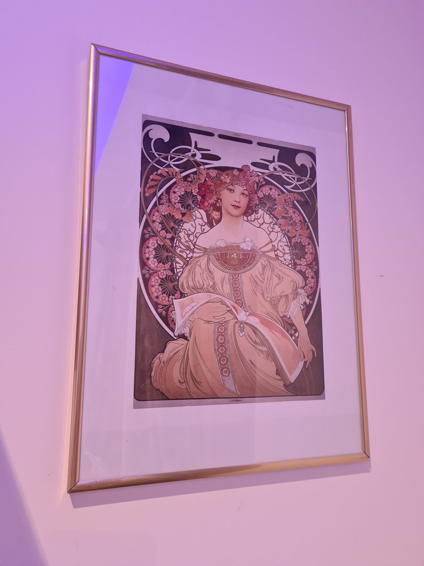 Alphonse Mucha Lithographie „Daydream“ von Alfons Maria Kunstdruck 40x30cm