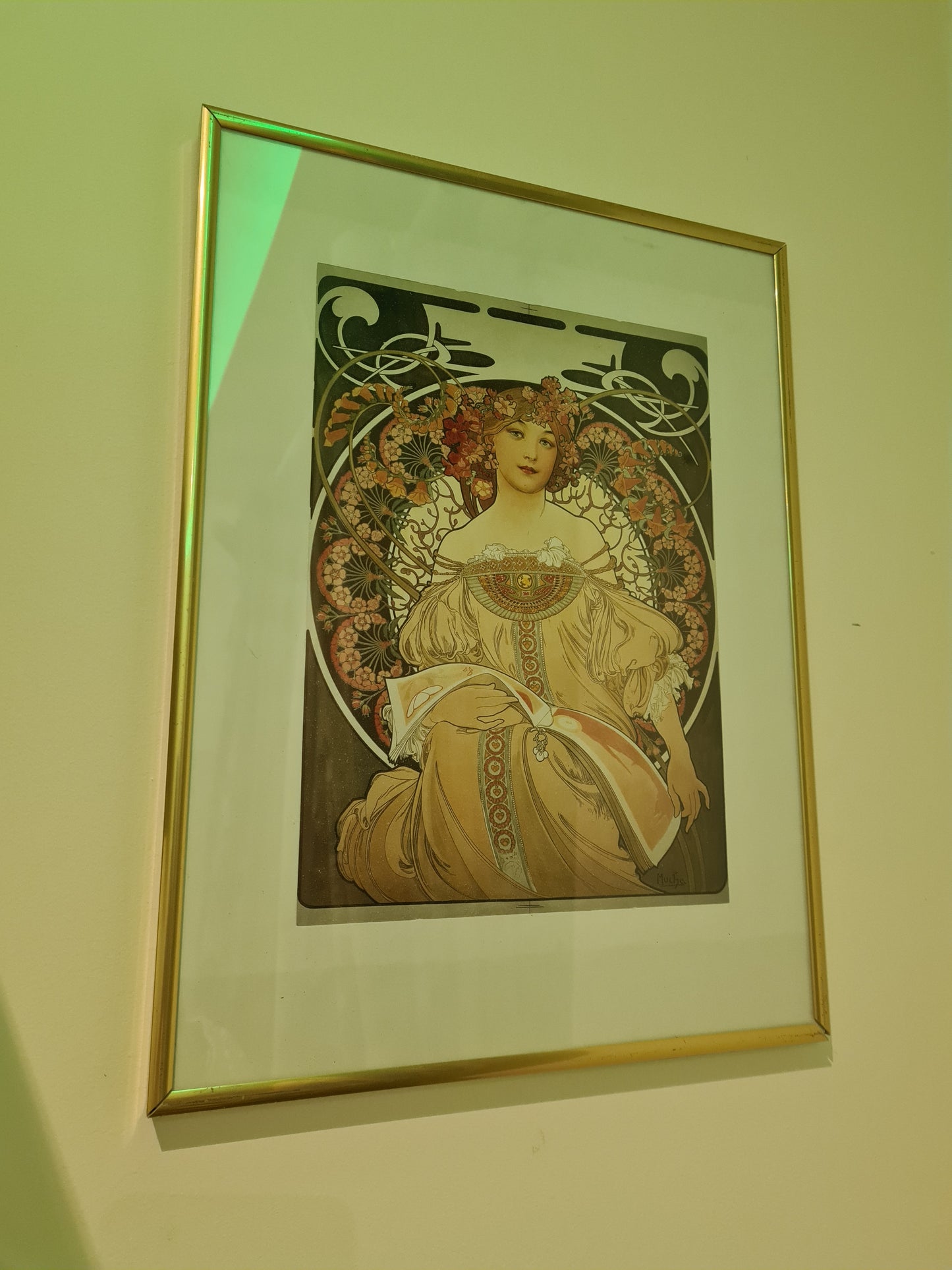 Alphonse Mucha Lithographie „Daydream“ von Alfons Maria Kunstdruck 40x30cm