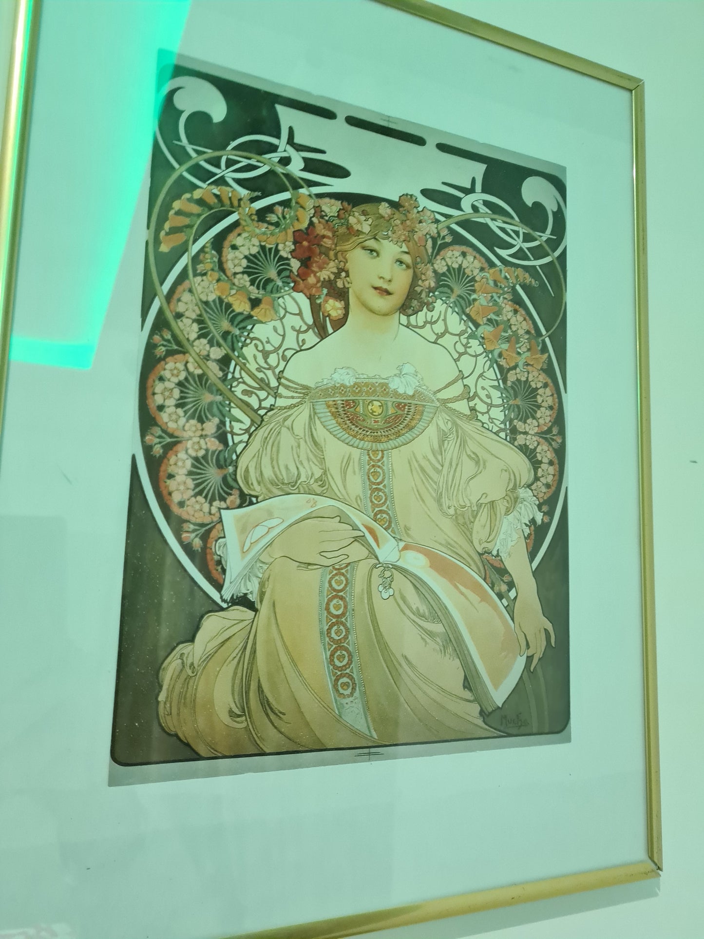 Alphonse Mucha Lithographie „Daydream“ von Alfons Maria Kunstdruck 40x30cm