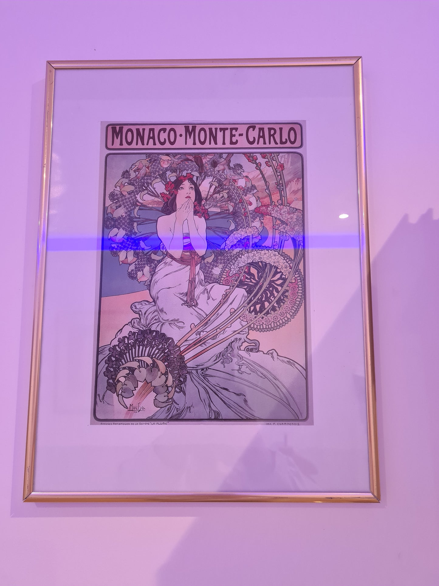 Alphonse Mucha Illustration Monaco Monte Carlo Kunstdruck Litografie 40x30cm