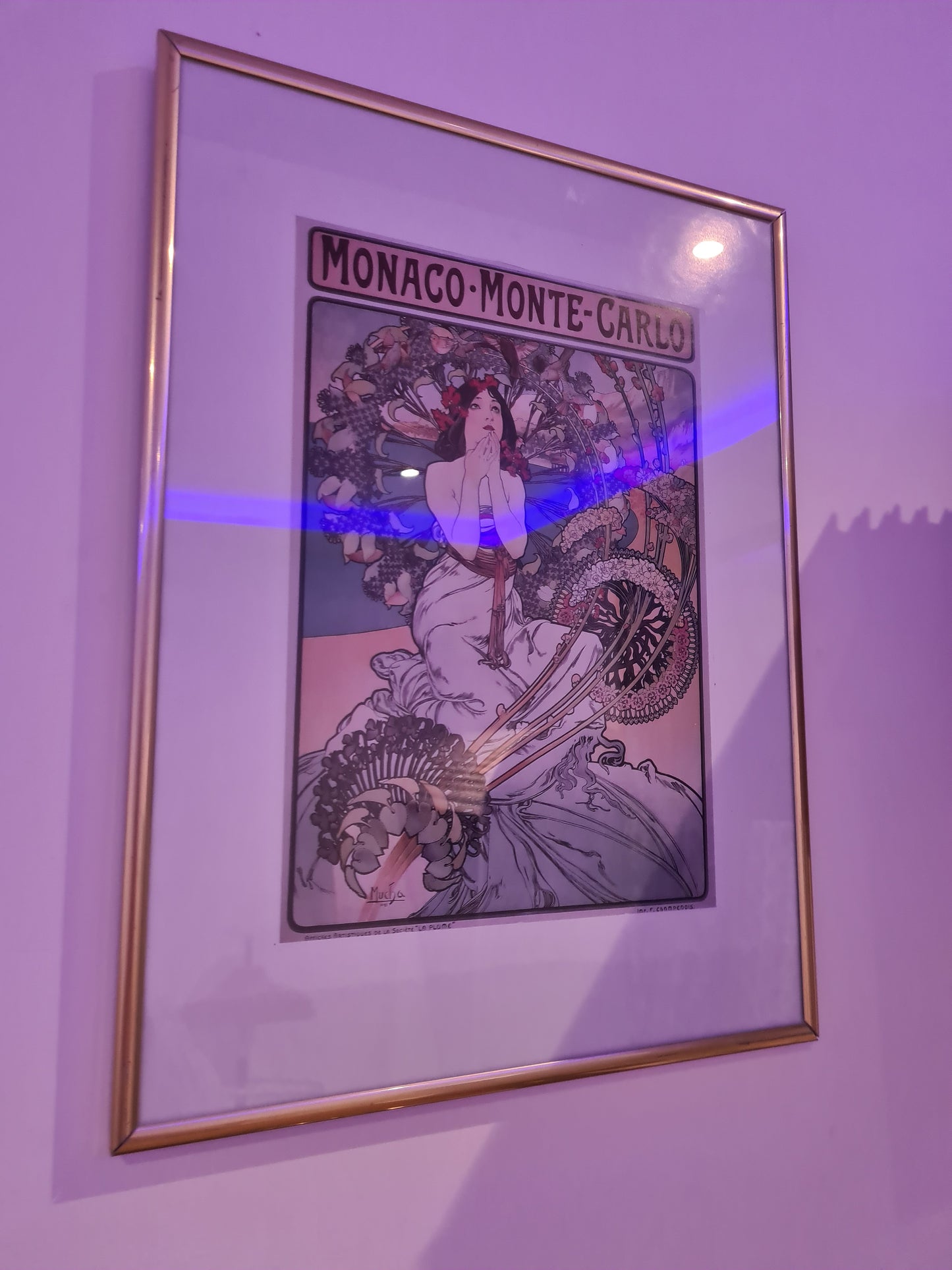 Alphonse Mucha Illustration Monaco Monte Carlo Kunstdruck Litografie 40x30cm