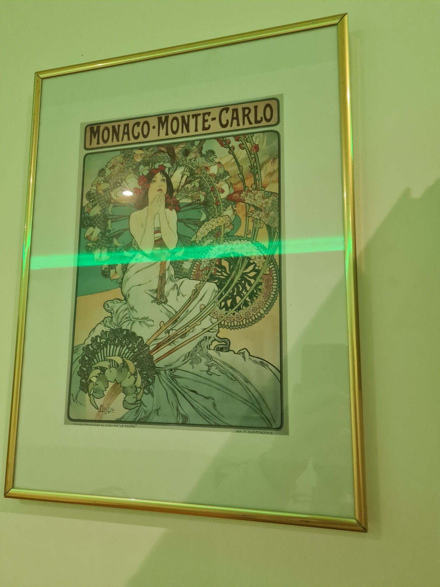Alphonse Mucha Illustration Monaco Monte Carlo Kunstdruck Litografie 40x30cm