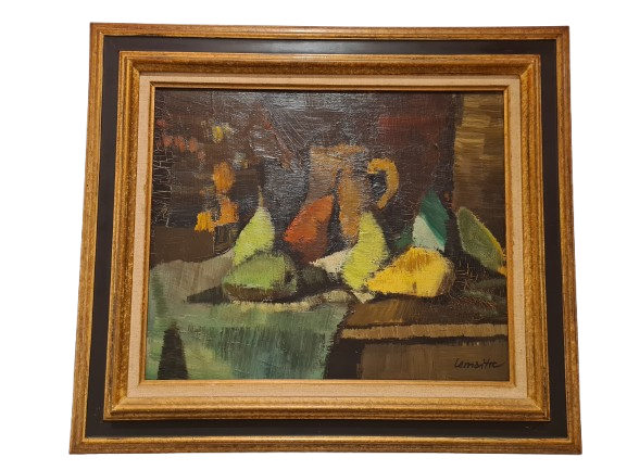 Andre Lemaitre Pichet (1909-1995) Ölgemälde Stillleben Expressionismus