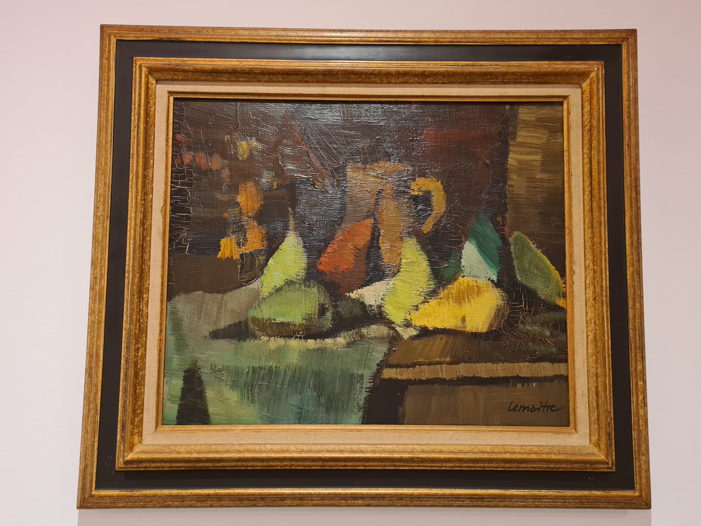 Andre Lemaitre Pichet (1909-1995) Ölgemälde Stillleben Expressionismus