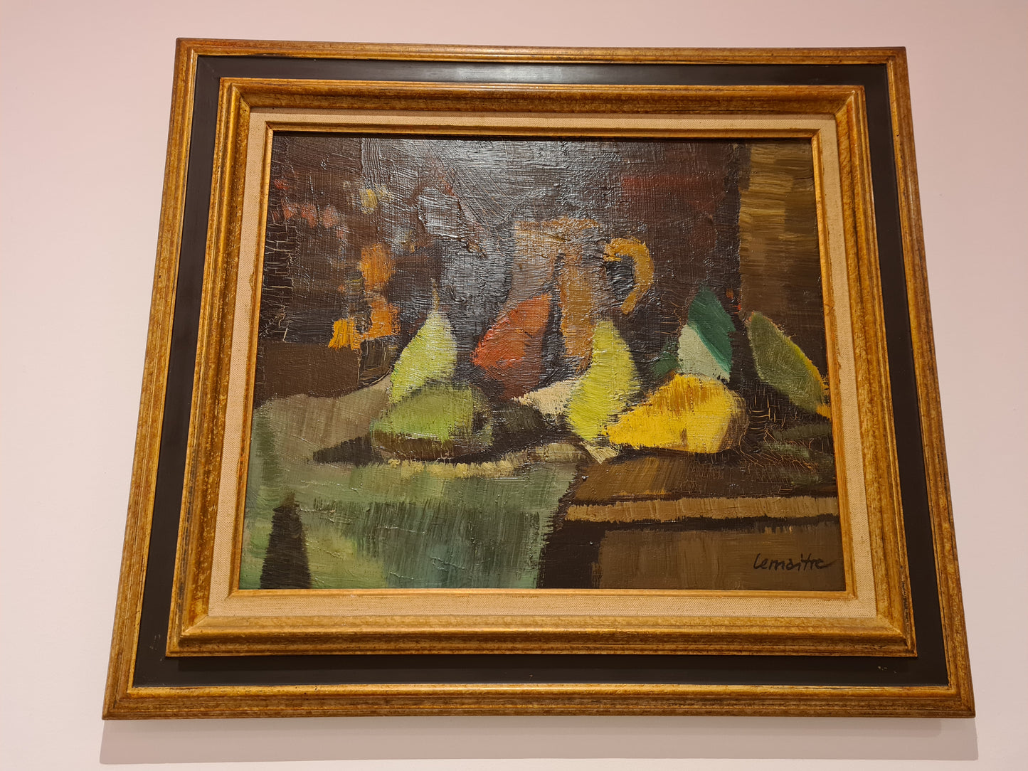 Andre Lemaitre Pichet (1909-1995) Ölgemälde Stillleben Expressionismus