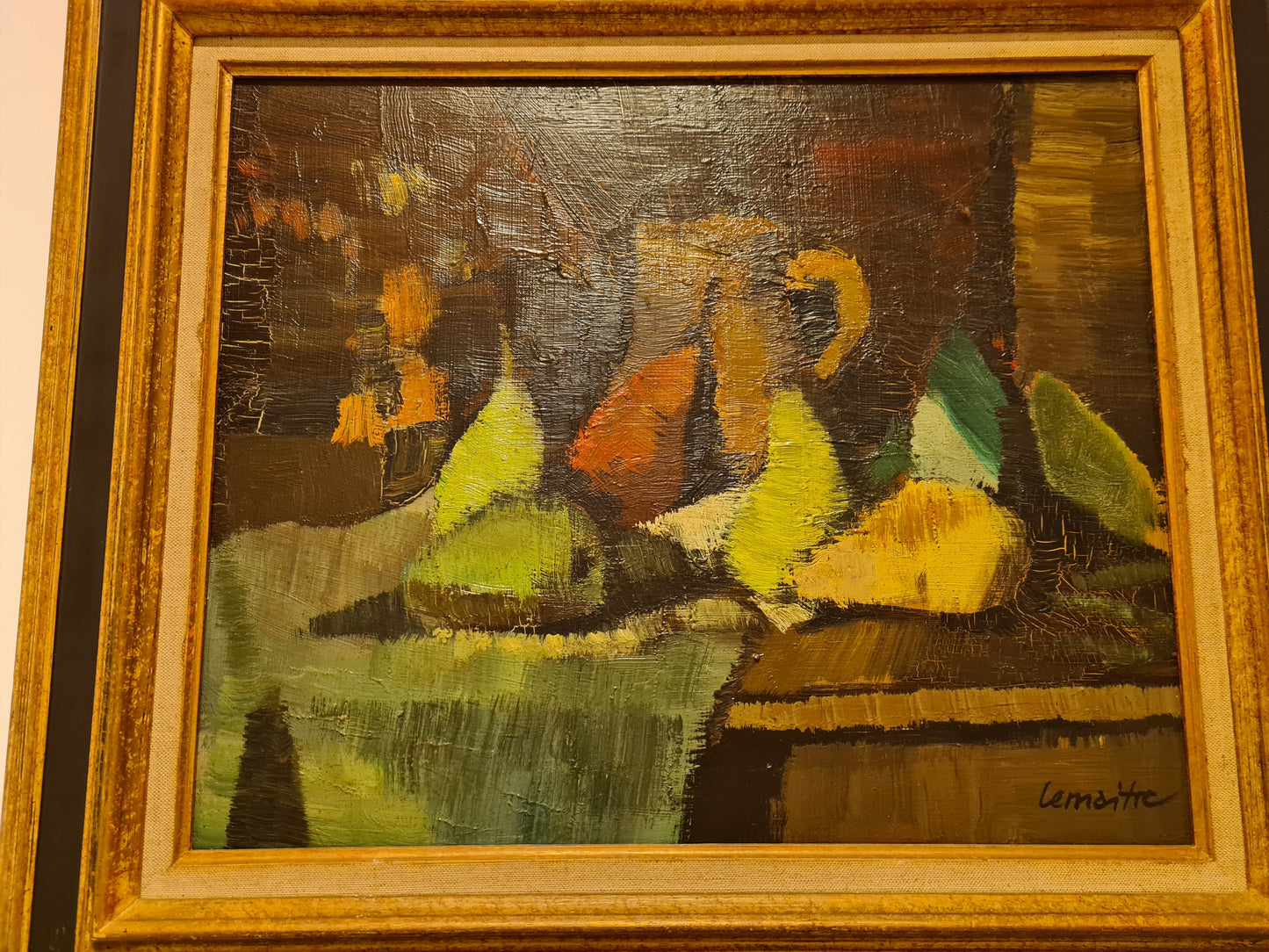 Andre Lemaitre Pichet (1909-1995) Ölgemälde Stillleben Expressionismus