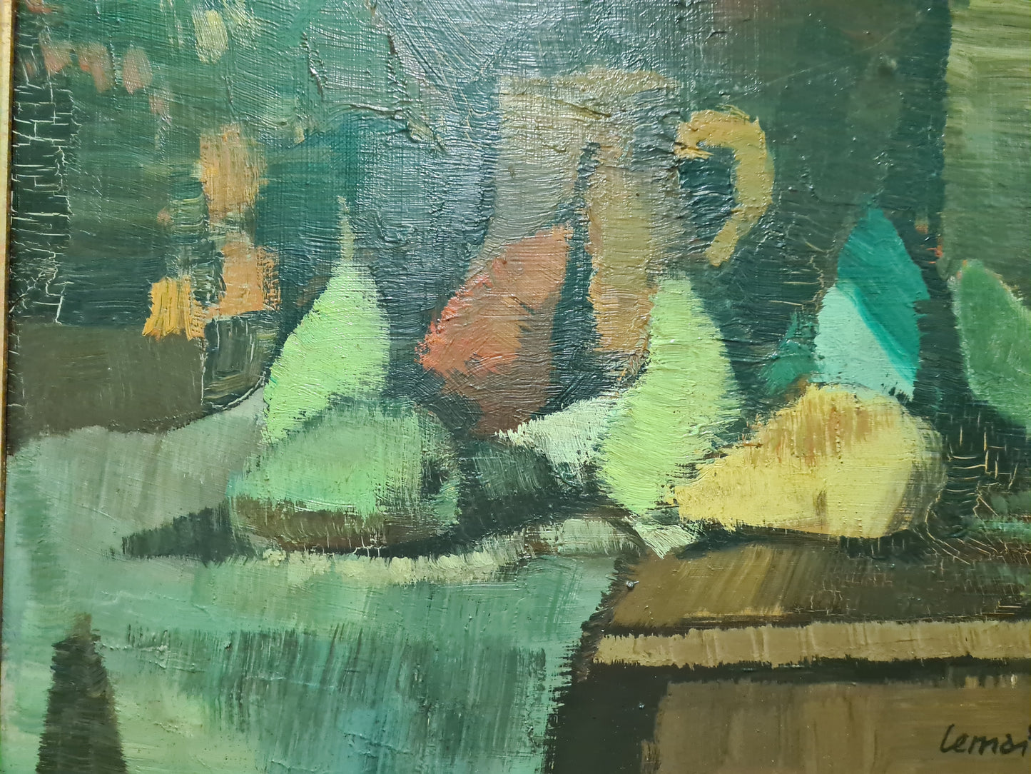 Andre Lemaitre Pichet (1909-1995) Ölgemälde Stillleben Expressionismus