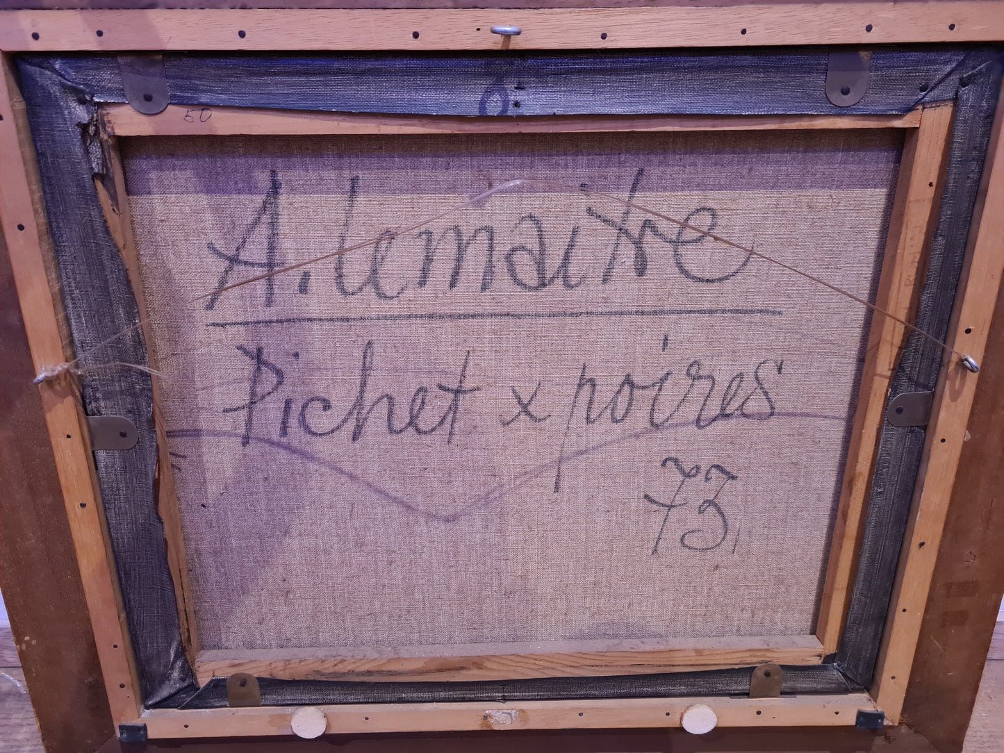 Andre Lemaitre Pichet (1909-1995) Ölgemälde Stillleben Expressionismus