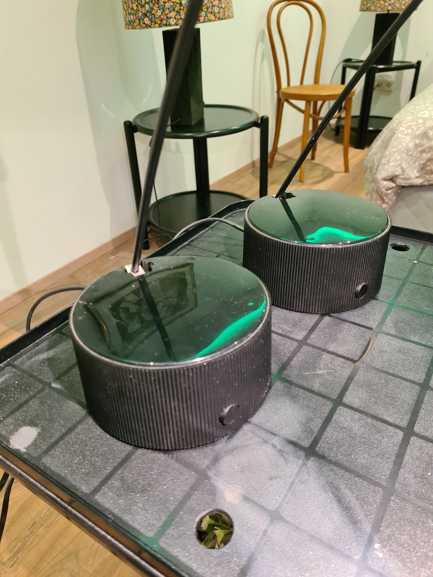 Postmoderne Schreibtischlampe Hustadt 80s Lampe Stehlampe 45cm