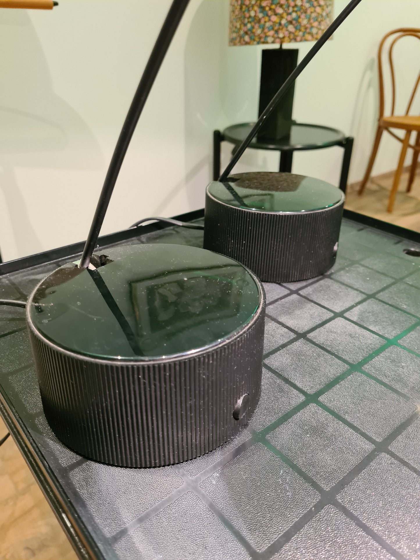 Postmoderne Schreibtischlampe Hustadt 80s Lampe Stehlampe 45cm