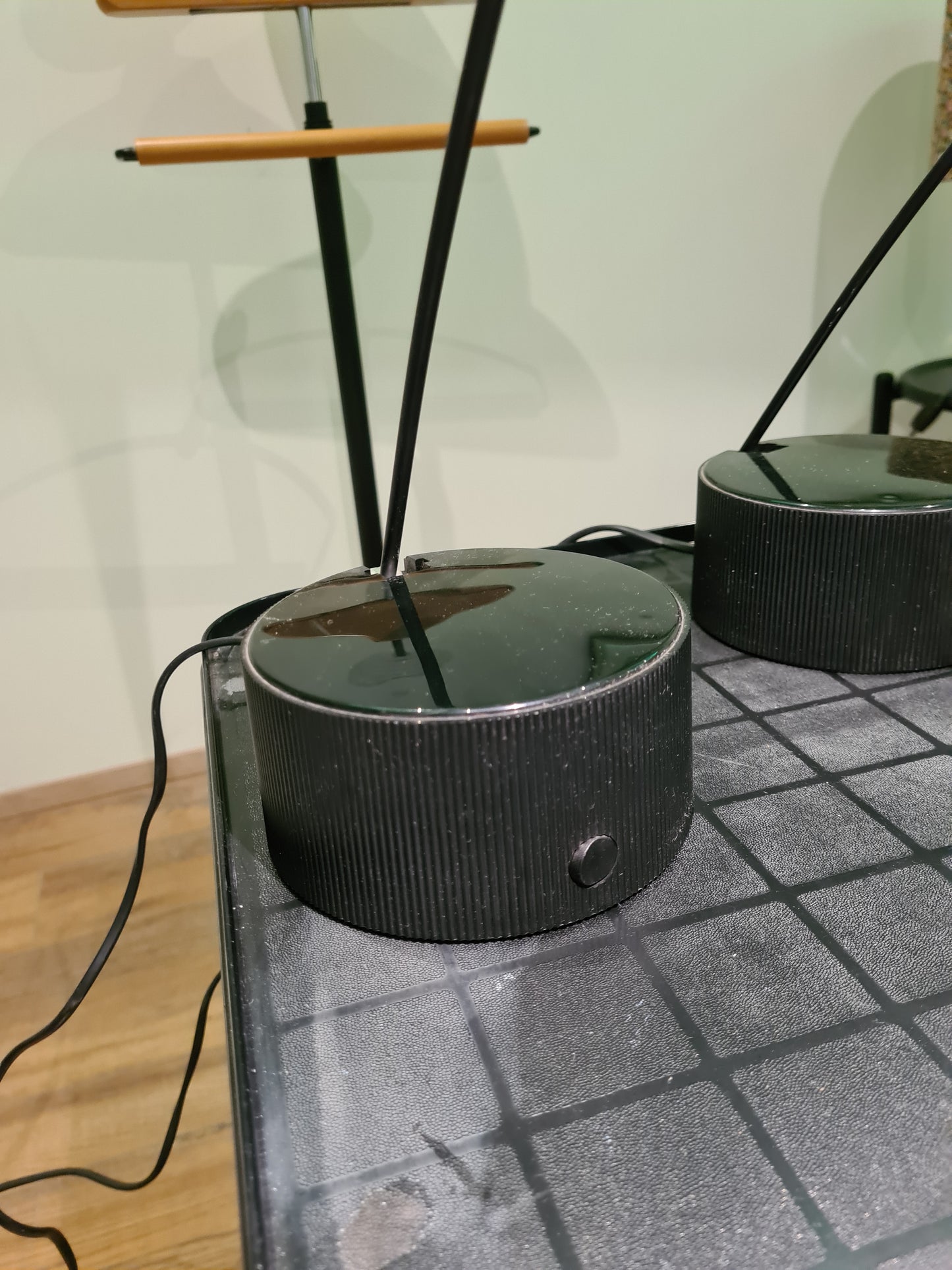 Postmoderne Schreibtischlampe Hustadt 80s Lampe Stehlampe 45cm