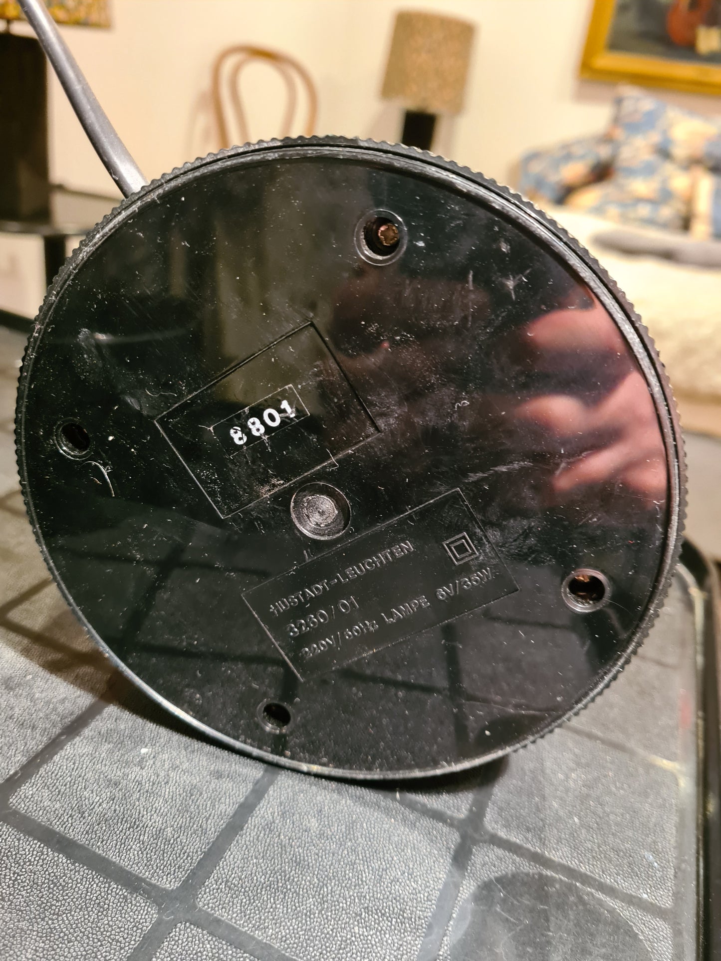 Postmoderne Schreibtischlampe Hustadt 80s Lampe Stehlampe 45cm