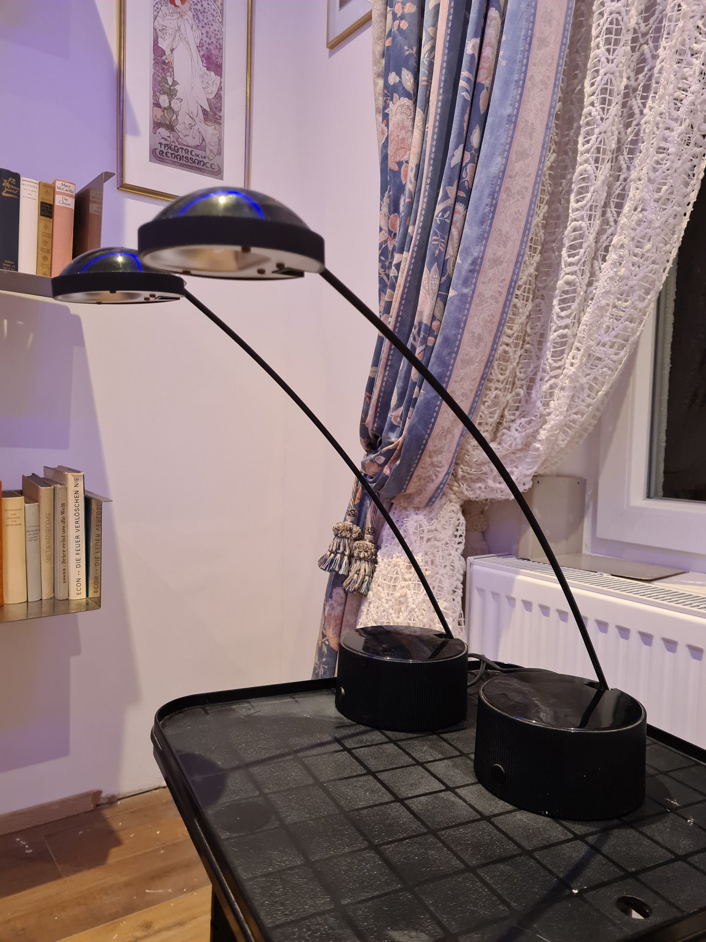 Postmoderne Schreibtischlampe Hustadt 80s Lampe Stehlampe 45cm