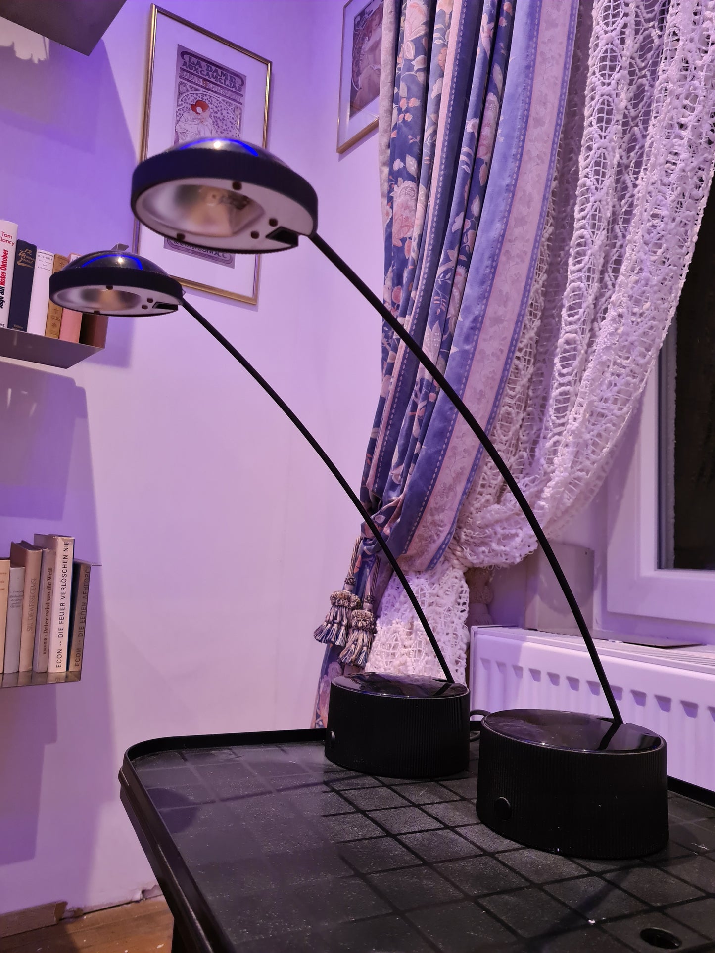 Postmoderne Schreibtischlampe Hustadt 80s Lampe Stehlampe 45cm