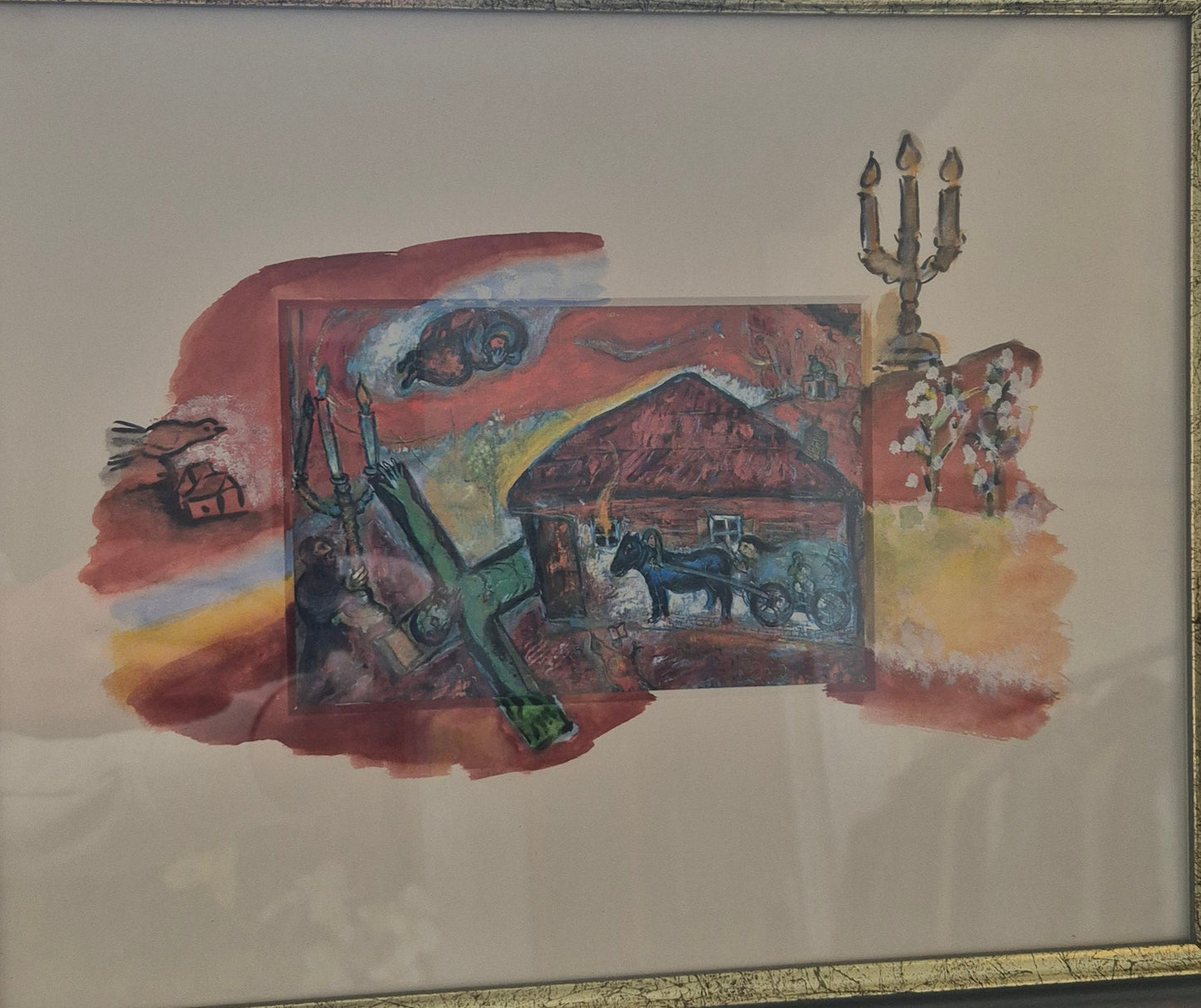 Marc Chagall (1887-1985) Offset Grafik Obsession 46x51cm