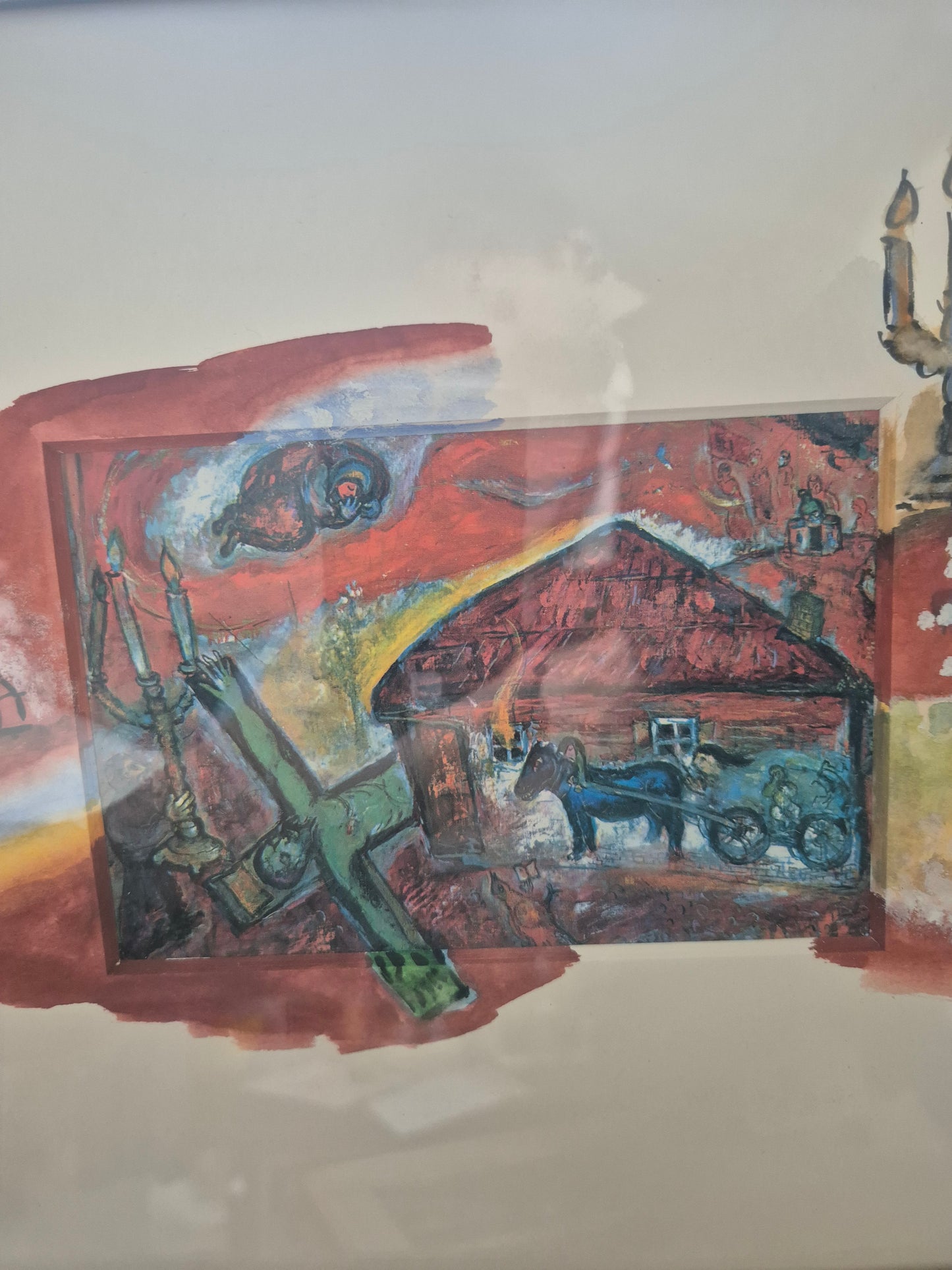 Marc Chagall (1887-1985) Offset Grafik Obsession 46x51cm