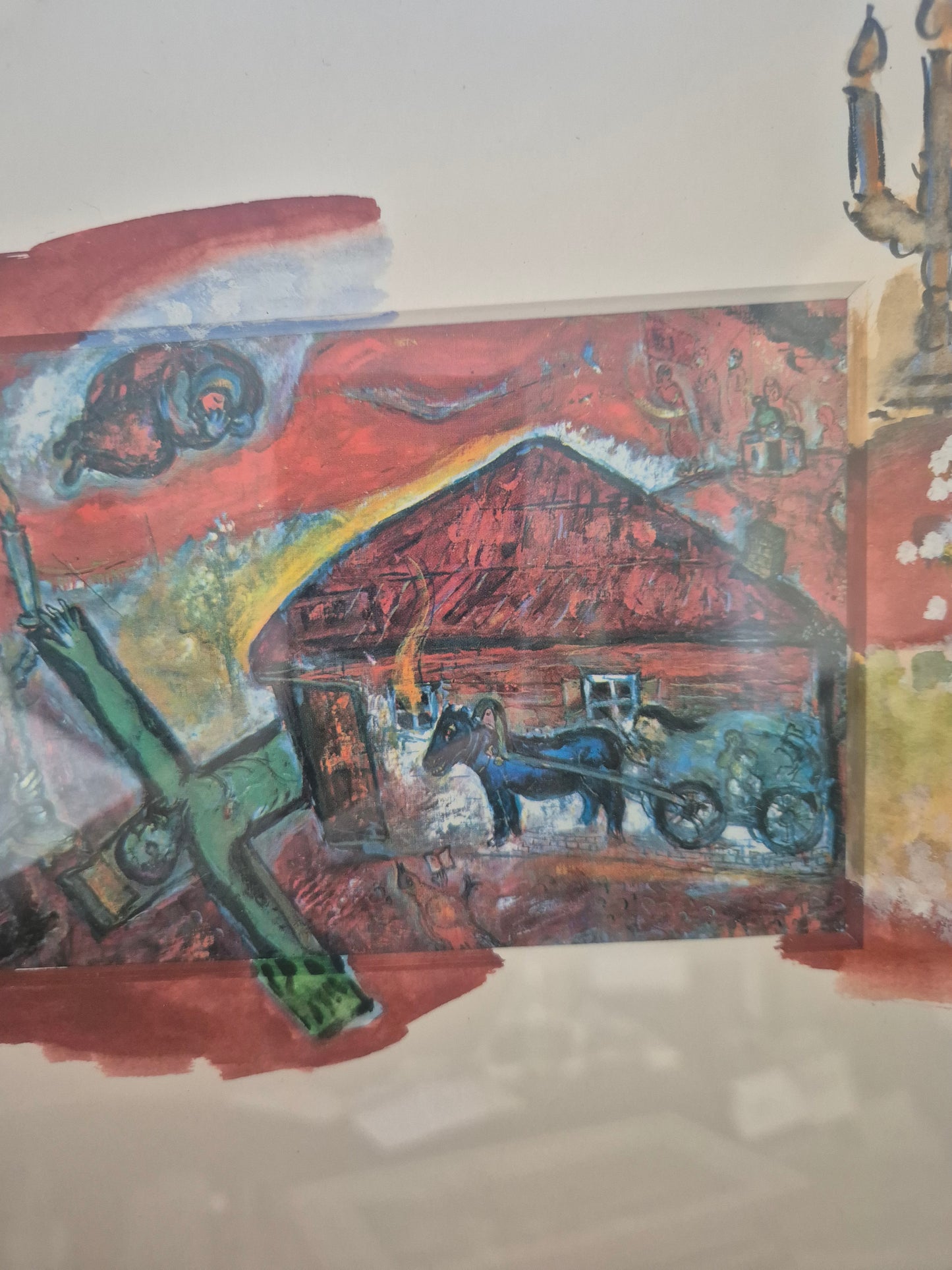 Marc Chagall (1887-1985) Offset Grafik Obsession 46x51cm