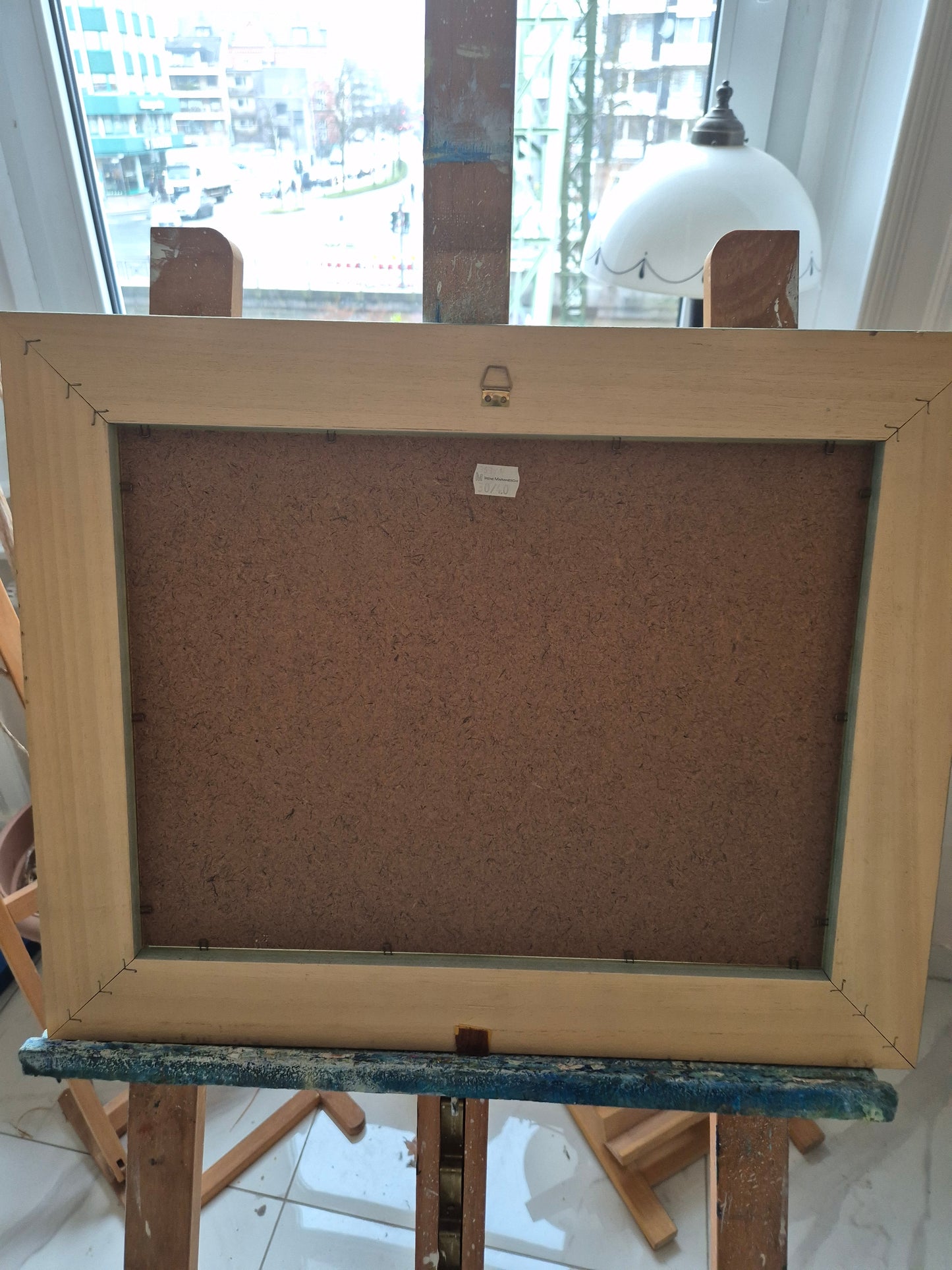 Entenpaar Vintage Grafik Lithographie 1980er Gerahmt hinter Glas