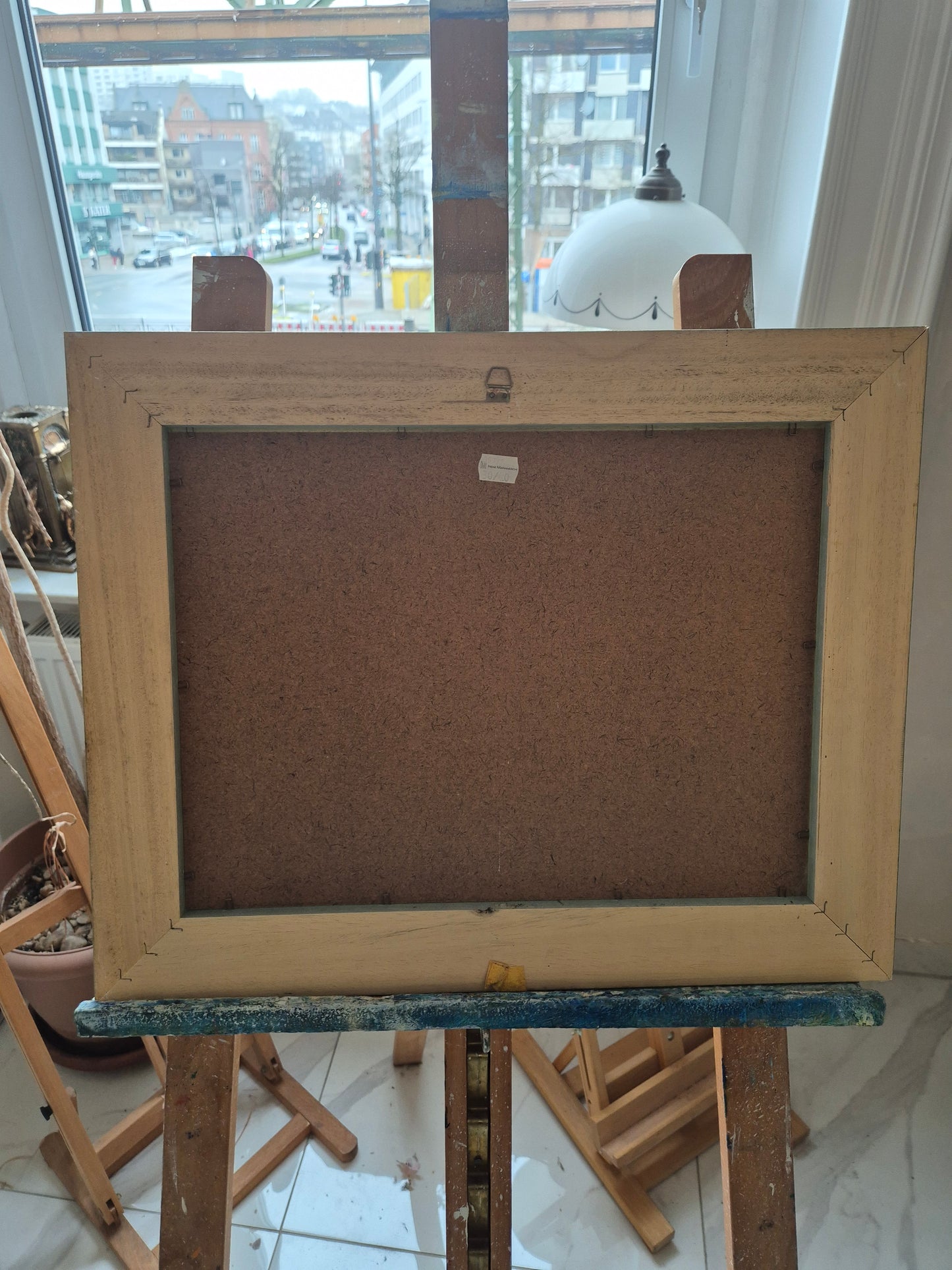 Entenpaar Vintage Grafik Lithographie 1980er Gerahmt hinter Glas