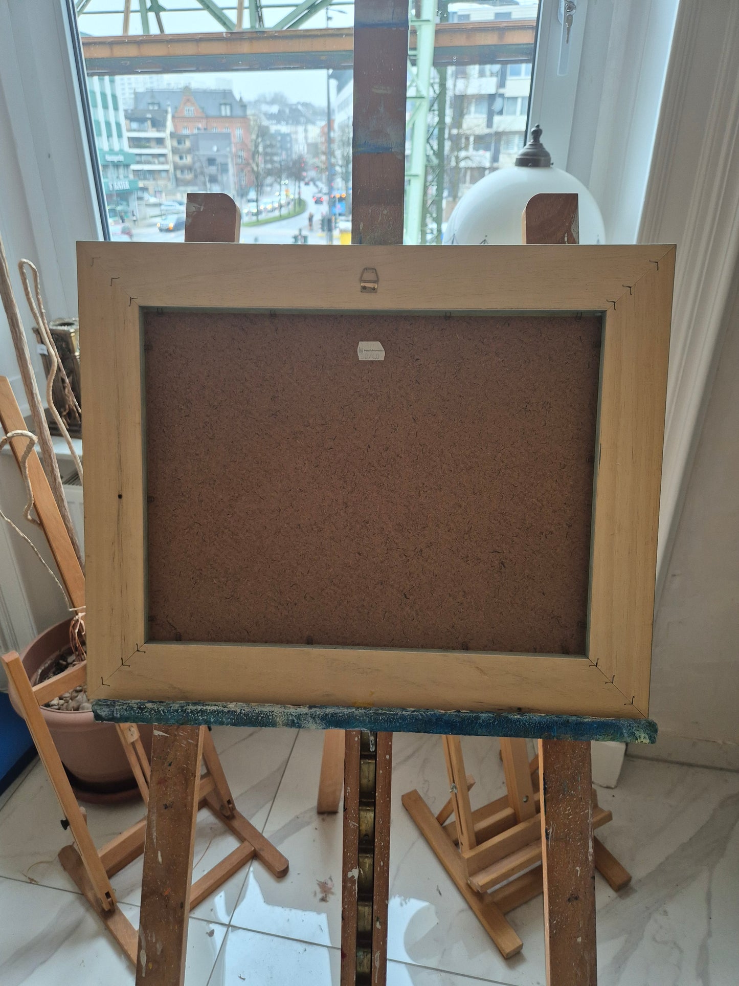 Entenpaar Vintage Grafik Lithographie 1980er Gerahmt hinter Glas