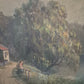 Ölgemälde Europäische Schule (XX) Landschaft mit kleinem Häusschen