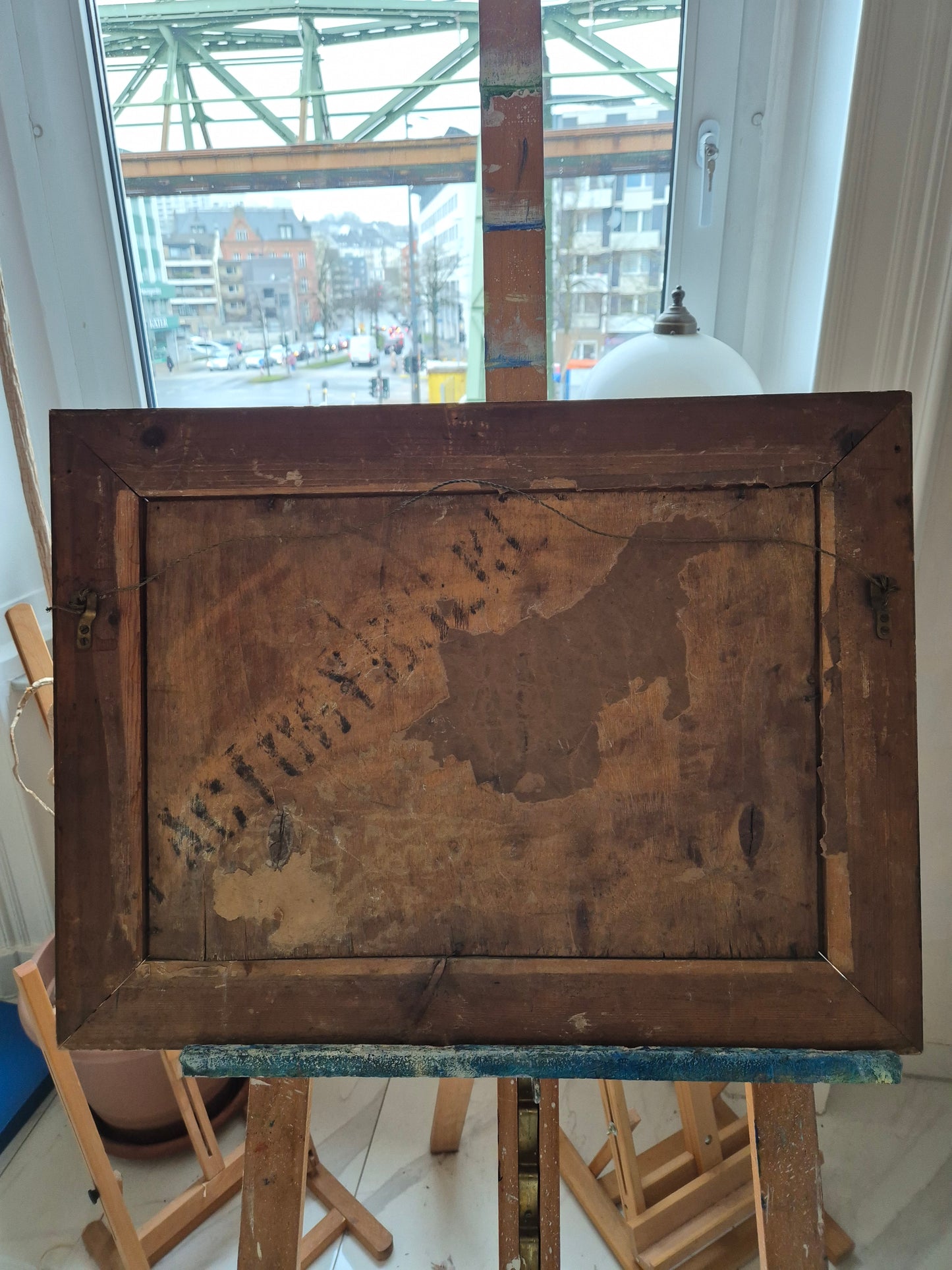 Ölgemälde Europäische Schule (XX) Landschaft mit kleinem Häusschen