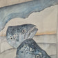 Ole West (XX) Aquarell Malerei Handsigniert Datiert 1998 zwei Fischköpfe