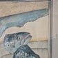 Ole West (XX) Aquarell Malerei Handsigniert Datiert 1998 zwei Fischköpfe