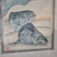 Ole West (XX) Aquarell Malerei Handsigniert Datiert 1998 zwei Fischköpfe