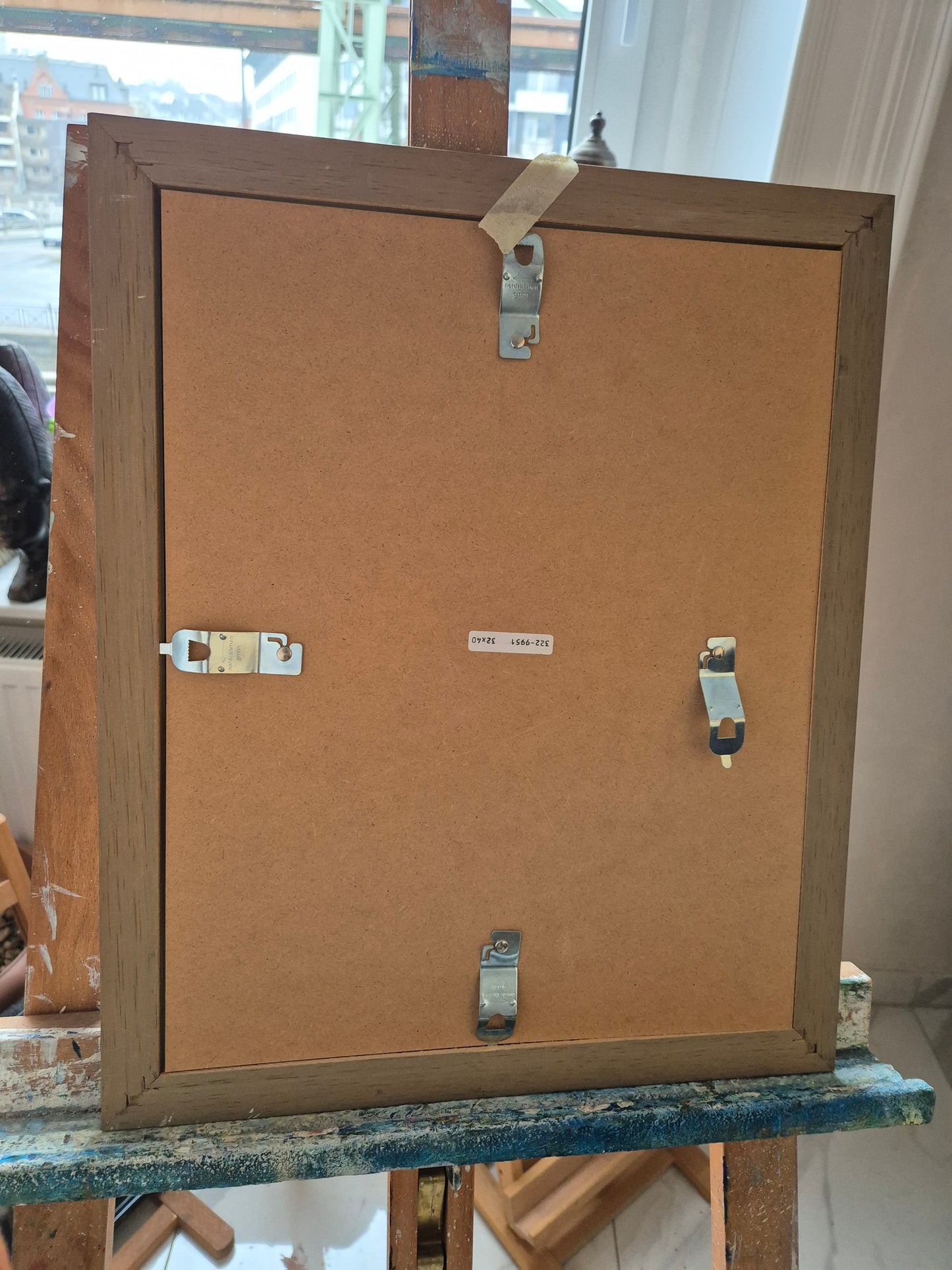 Ole West (XX) Aquarell Malerei Handsigniert Datiert 1998 zwei Fischköpfe