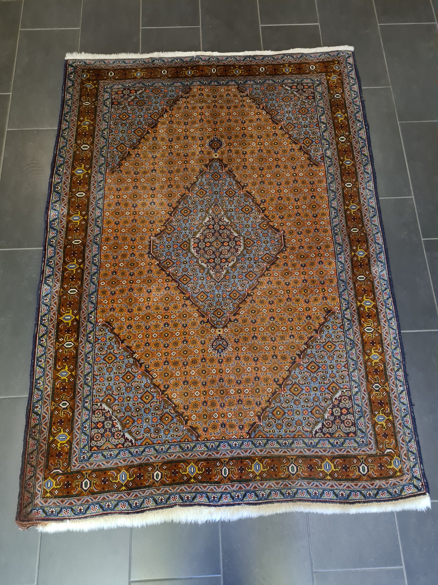 Königlicher Hochwertiger Handgeknüpfter Perserteppich Täbris 203x143cm