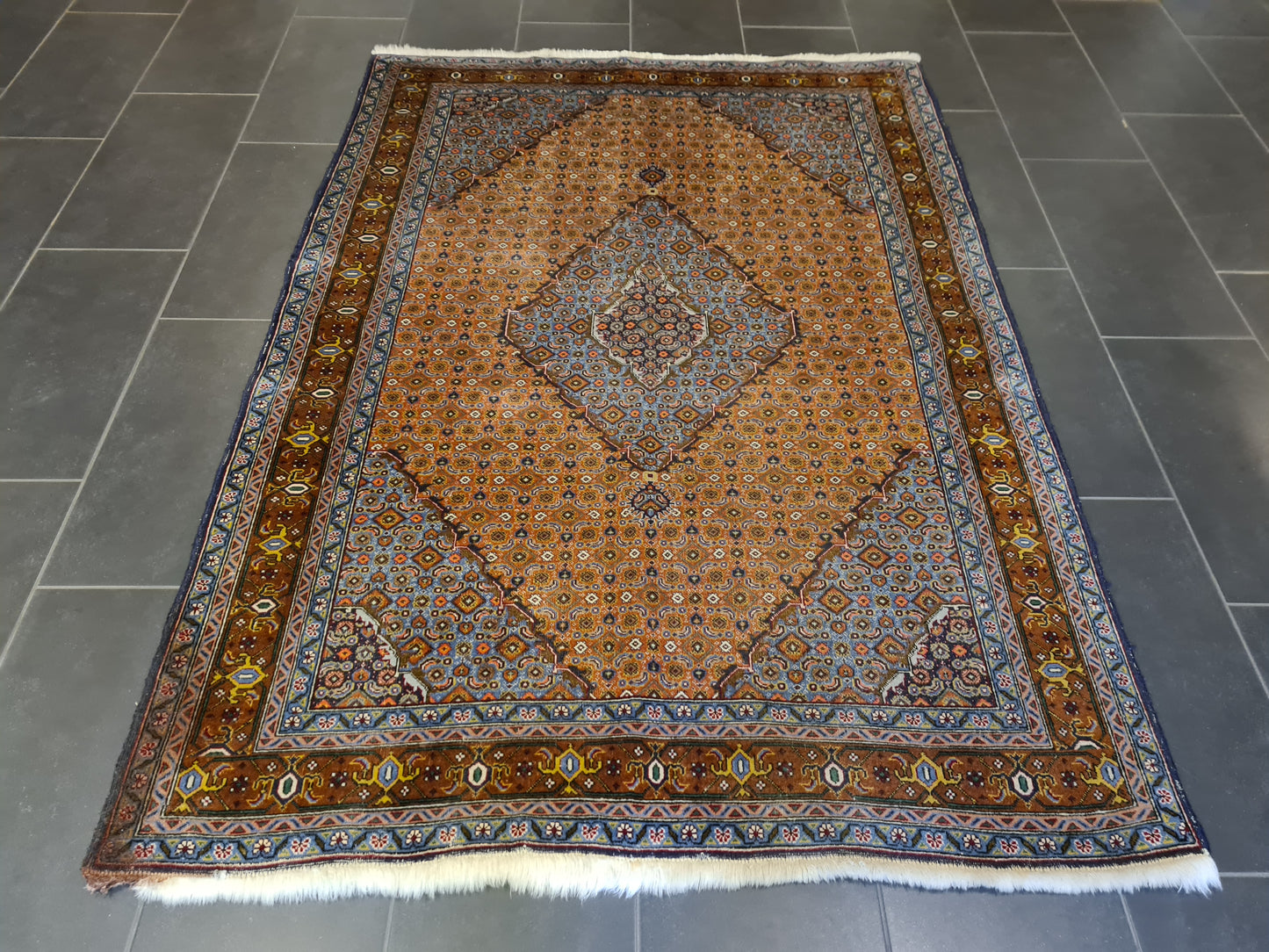 Königlicher Hochwertiger Handgeknüpfter Perserteppich Täbris 203x143cm