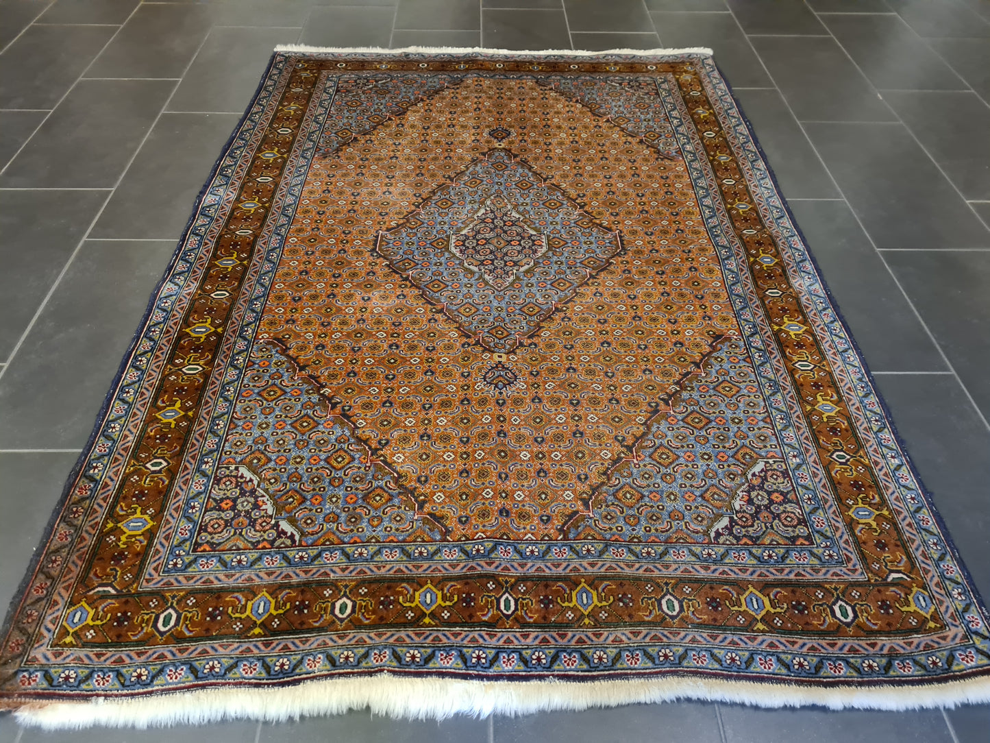 Königlicher Hochwertiger Handgeknüpfter Perserteppich Täbris 203x143cm