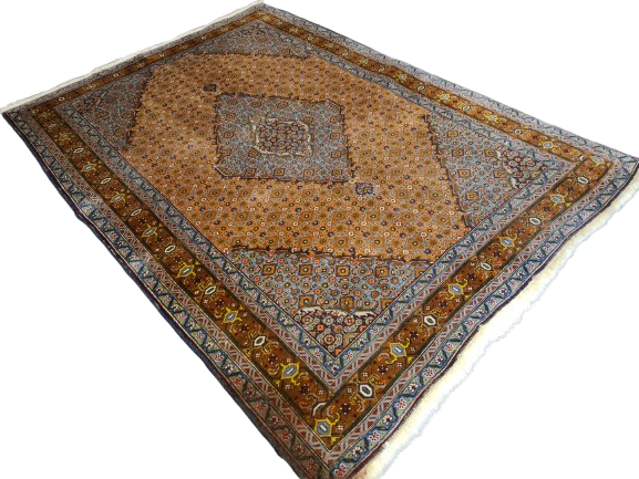 Königlicher Hochwertiger Handgeknüpfter Perserteppich Täbris 203x143cm