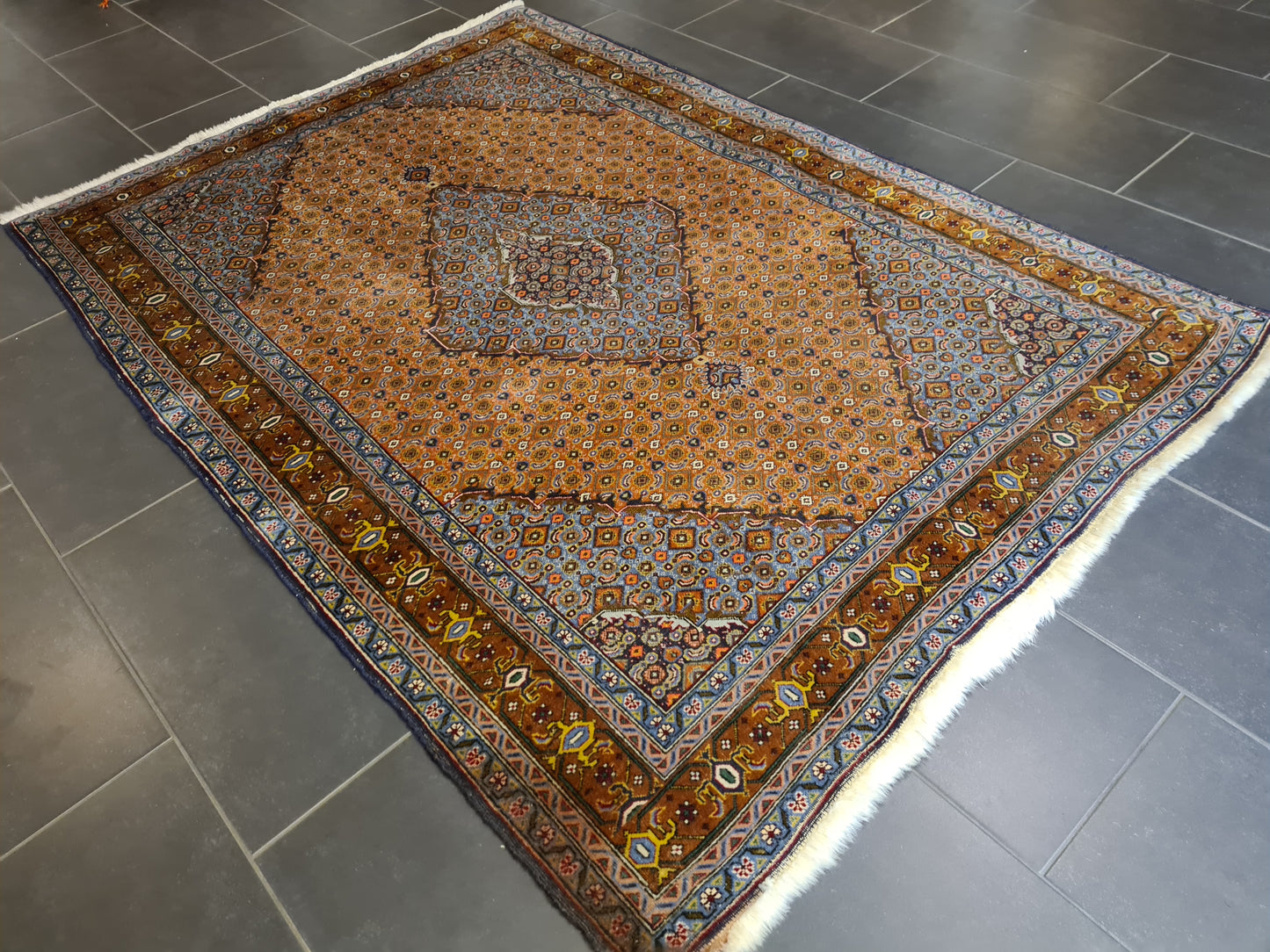 Königlicher Hochwertiger Handgeknüpfter Perserteppich Täbris 203x143cm