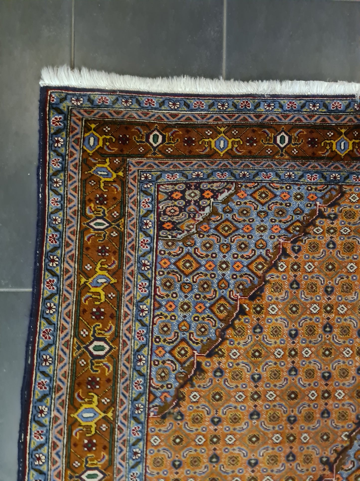 Königlicher Hochwertiger Handgeknüpfter Perserteppich Täbris 203x143cm