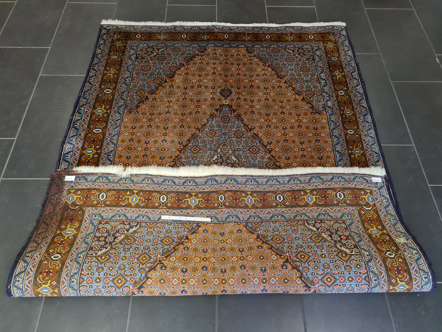 Königlicher Hochwertiger Handgeknüpfter Perserteppich Täbris 203x143cm