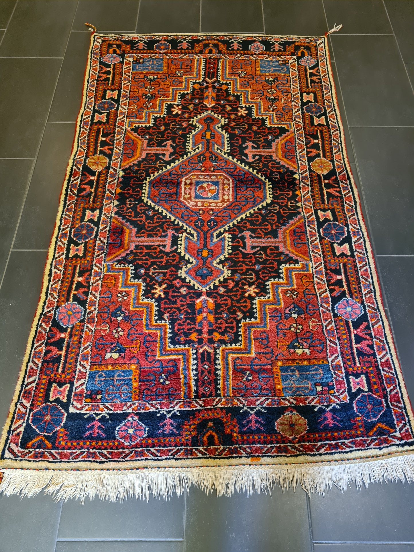 Perserteppich Orientteppich Handgeknüpfter Teppich Sarough Hamedan 185x107cm