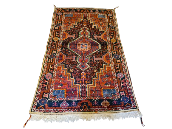 Perserteppich Orientteppich Handgeknüpfter Teppich Sarough Hamedan 185x107cm