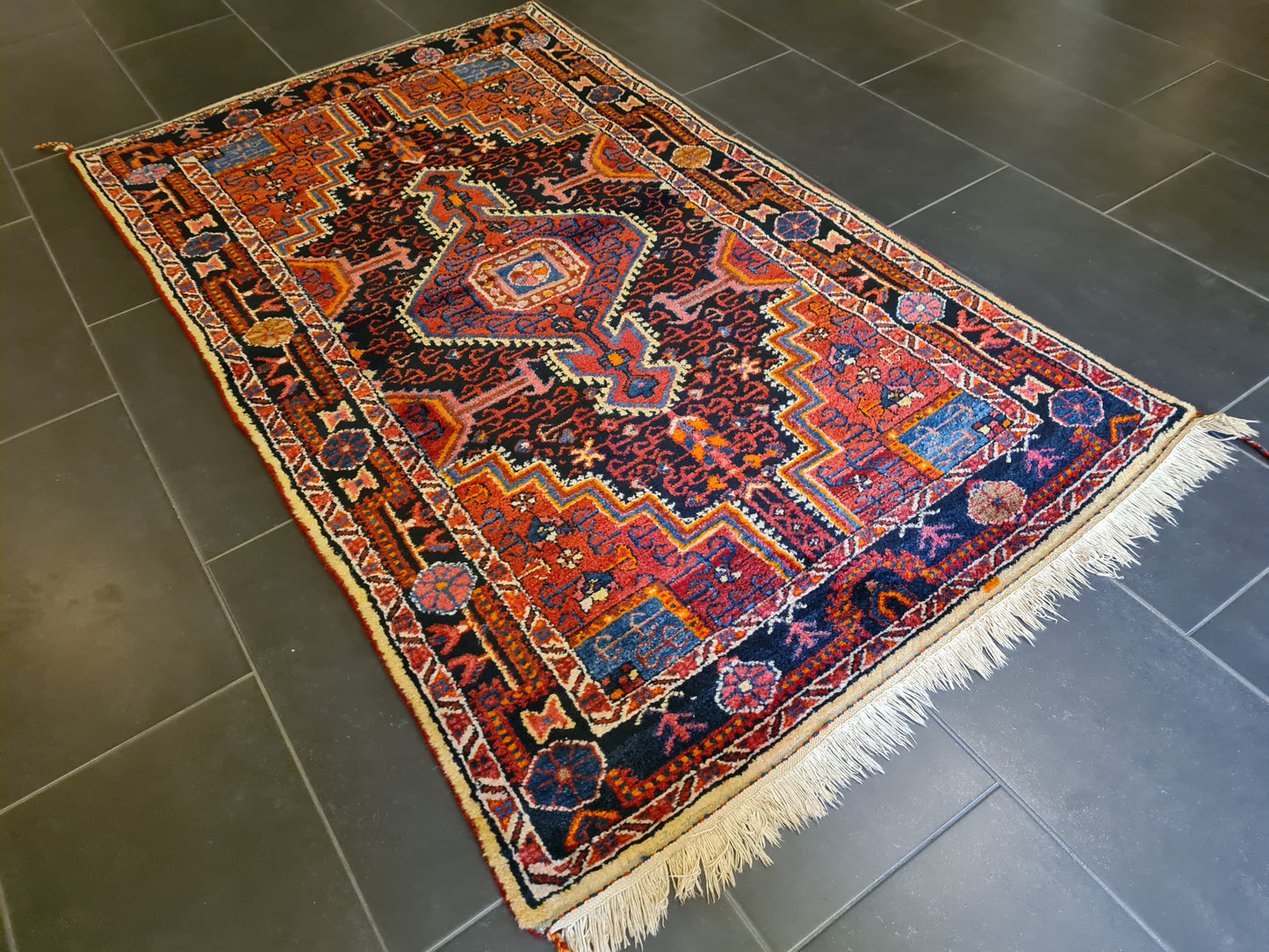 Perserteppich Orientteppich Handgeknüpfter Teppich Sarough Hamedan 185x107cm