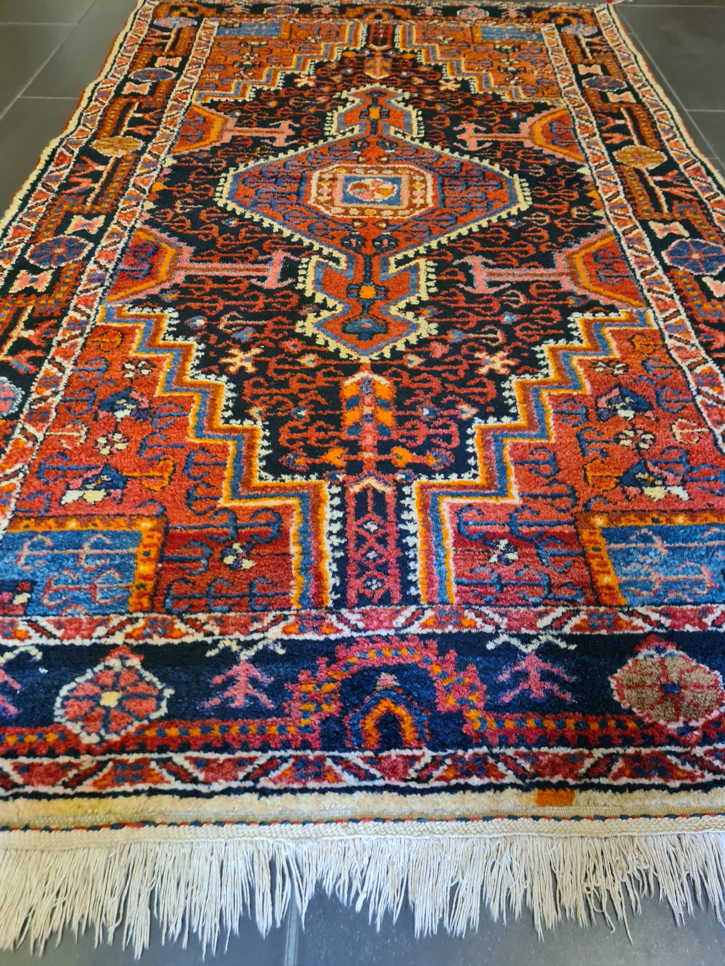 Perserteppich Orientteppich Handgeknüpfter Teppich Sarough Hamedan 185x107cm
