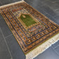 Seidenteppich Orientteppich Handgeknüpfter Teppich Kayseri Mihrab 160x91cm