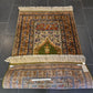 Seidenteppich Orientteppich Handgeknüpfter Teppich Kayseri Mihrab 160x91cm