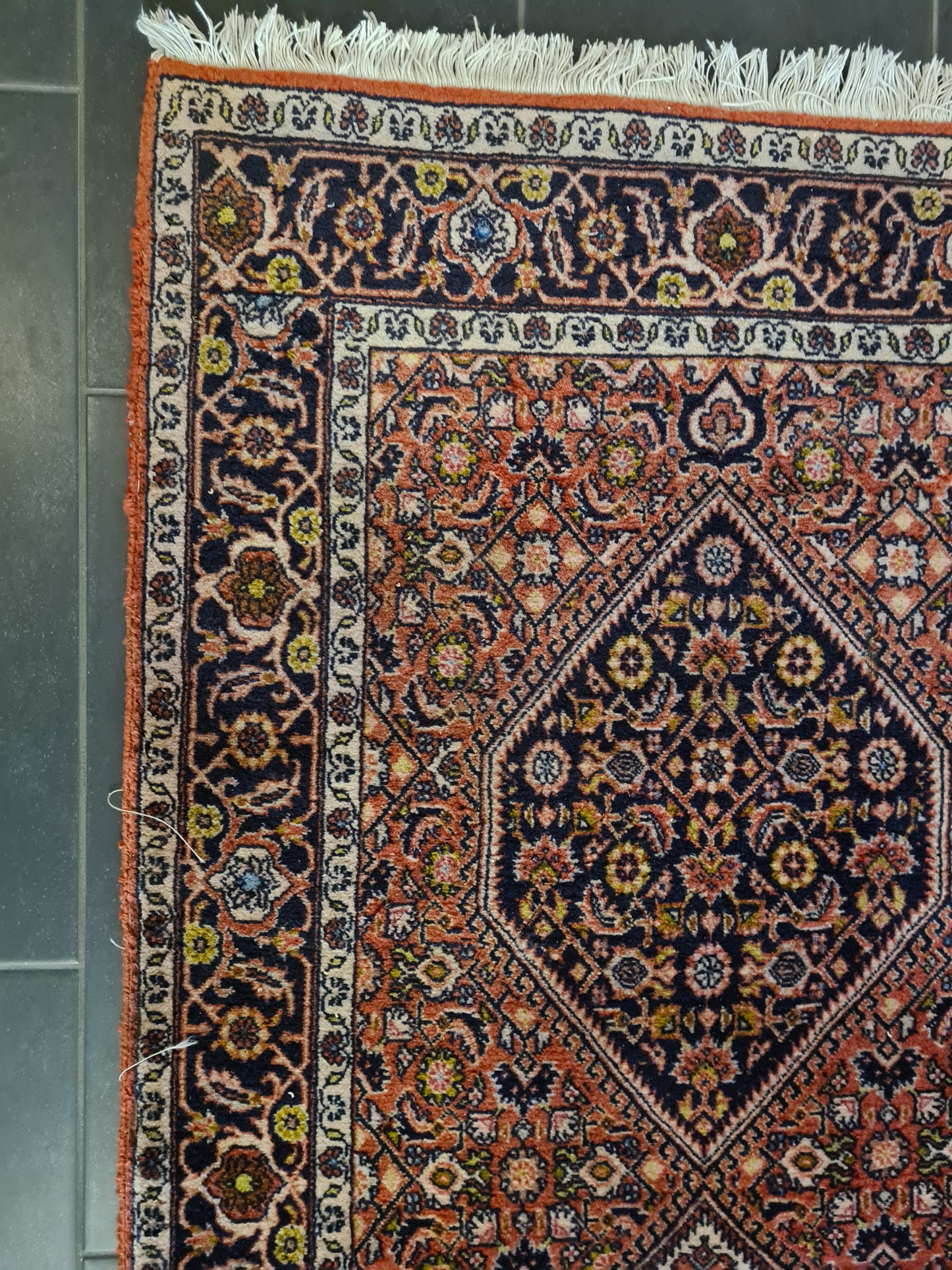 Perserteppich Orientteppich Handgeknüpfter Teppich Bidjar Läufer 295x87cm