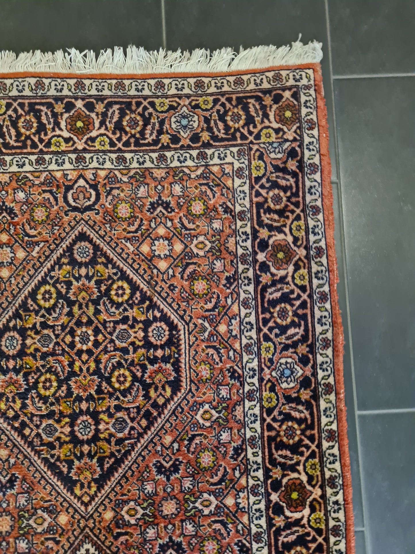 Perserteppich Orientteppich Handgeknüpfter Teppich Bidjar Läufer 295x87cm