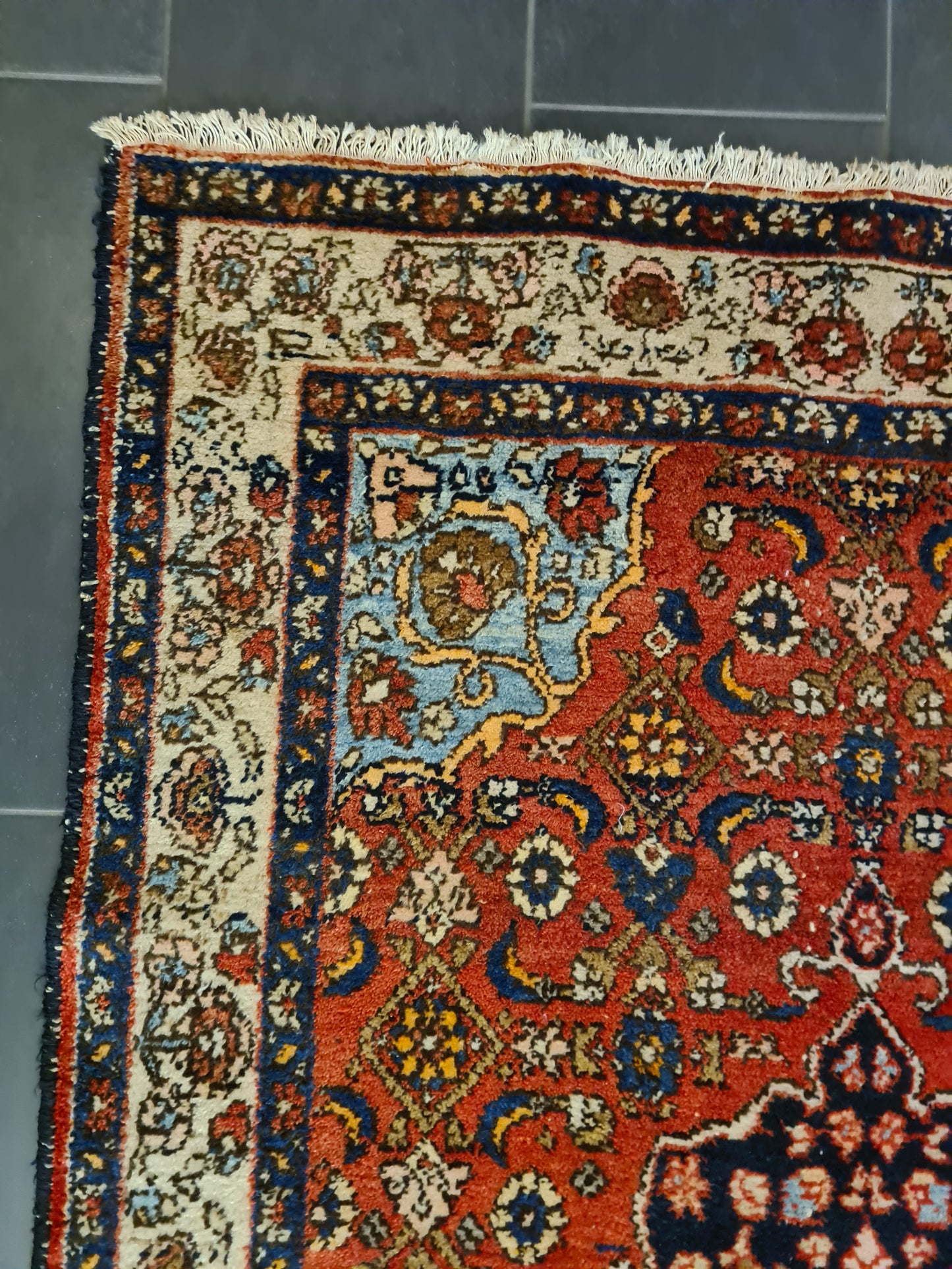 Perserteppich Orientteppich Handgeknüpfter Teppich Malaya antik 199x129cm