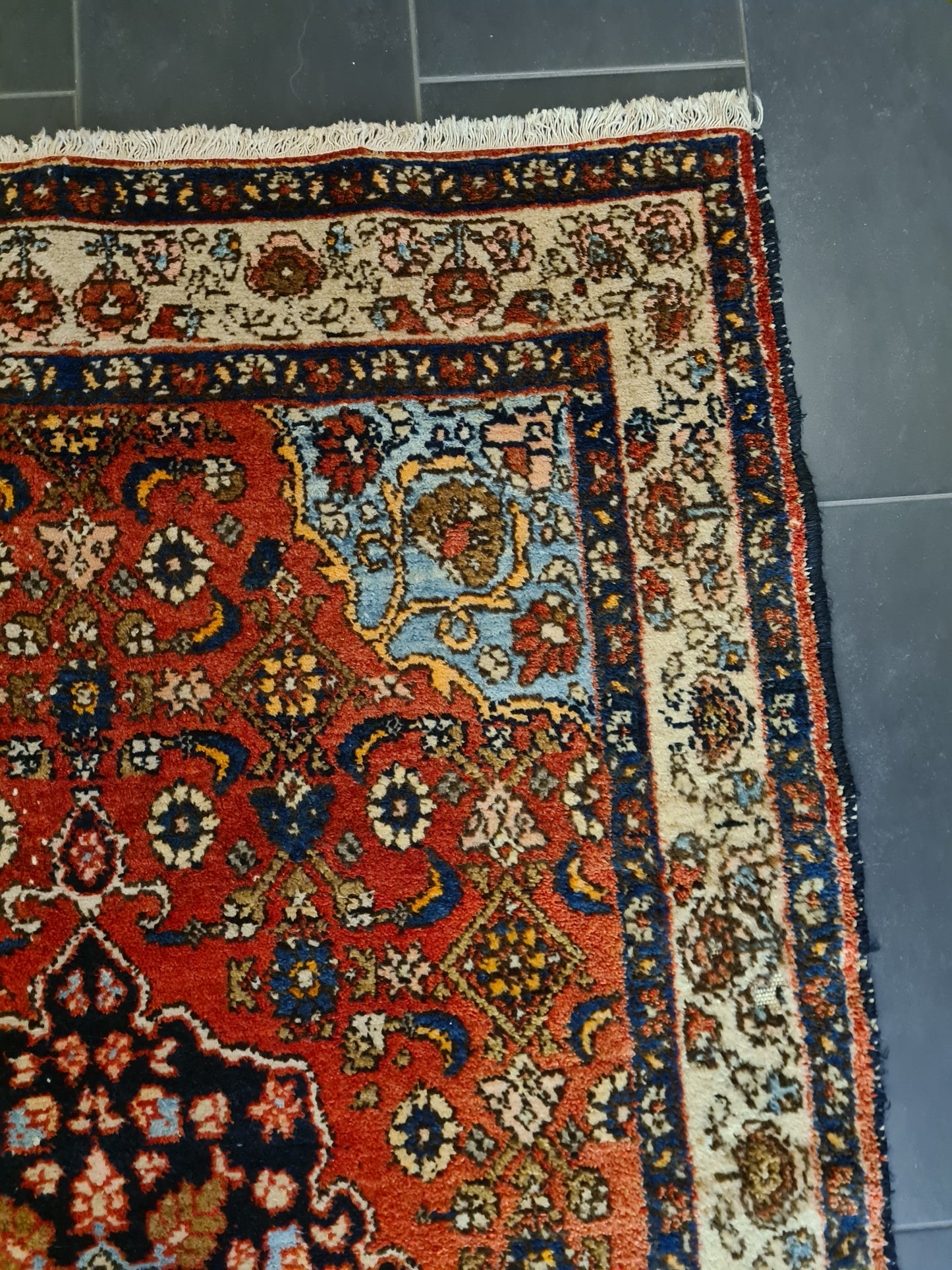 Perserteppich Orientteppich Handgeknüpfter Teppich Malaya antik 199x129cm