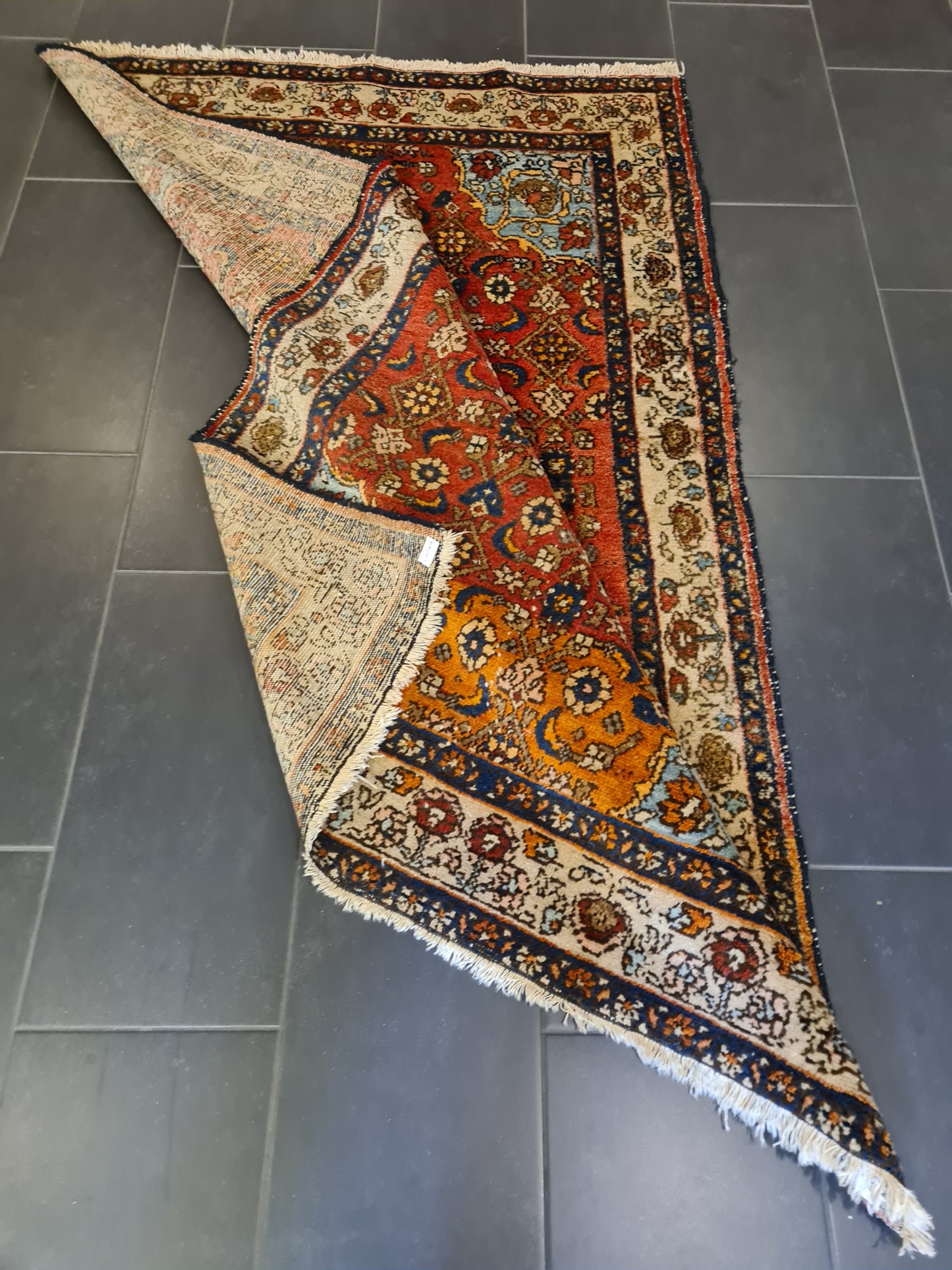 Perserteppich Orientteppich Handgeknüpfter Teppich Malaya antik 199x129cm